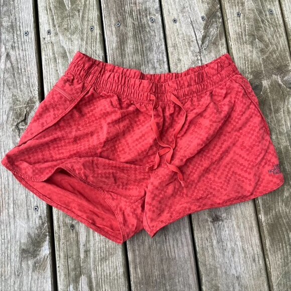 The North Face Women’s outdoors shorts orange hiking quick dry Large - Picture 1 of 9